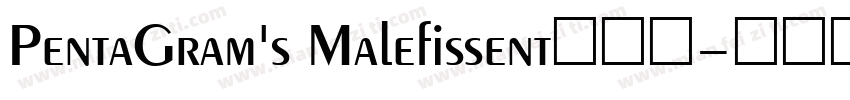 PentaGram's Malefissent转换器字体转换
